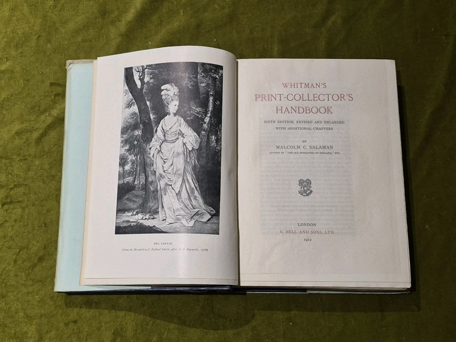 Print Collector's Handbook, Whitman and Salaman, 6th edition, 1912, with DJ4