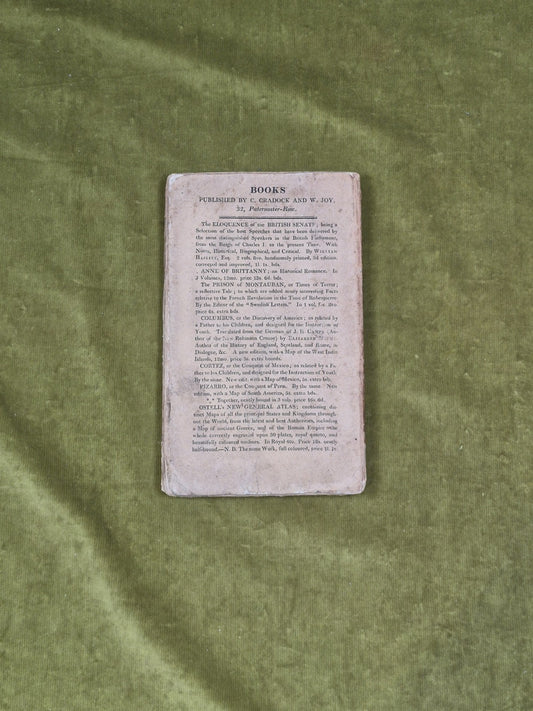 A Lecture on Heads - Geo. Alex Stevens , W. Wilson 1812 PB1