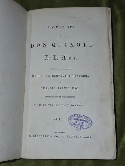 Adventures of Don Quixote (c. 1855) Charles Jarvis, Willoughby,  Tony Johannot7