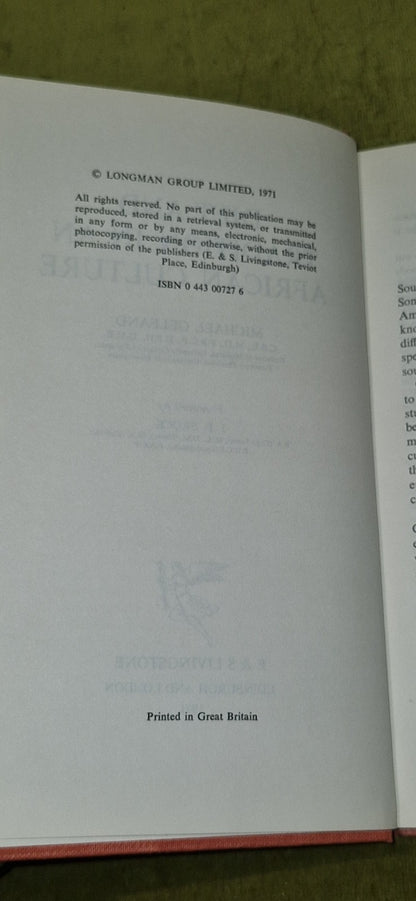Diet and Tradition in African Culture (1971) Michael Gelfland6