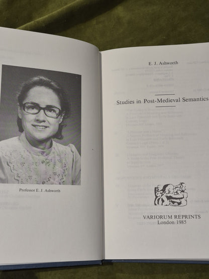 Studies in Post-Medieval Semantics (1985) Ashworth Variorum Reprints3