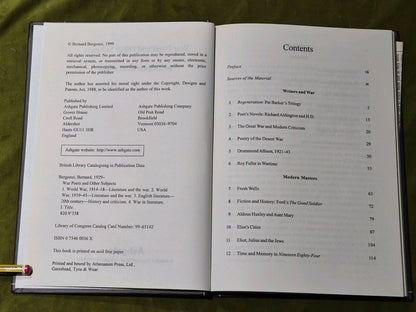 War Poets and Other Subjects, Bernard Bergonzi4