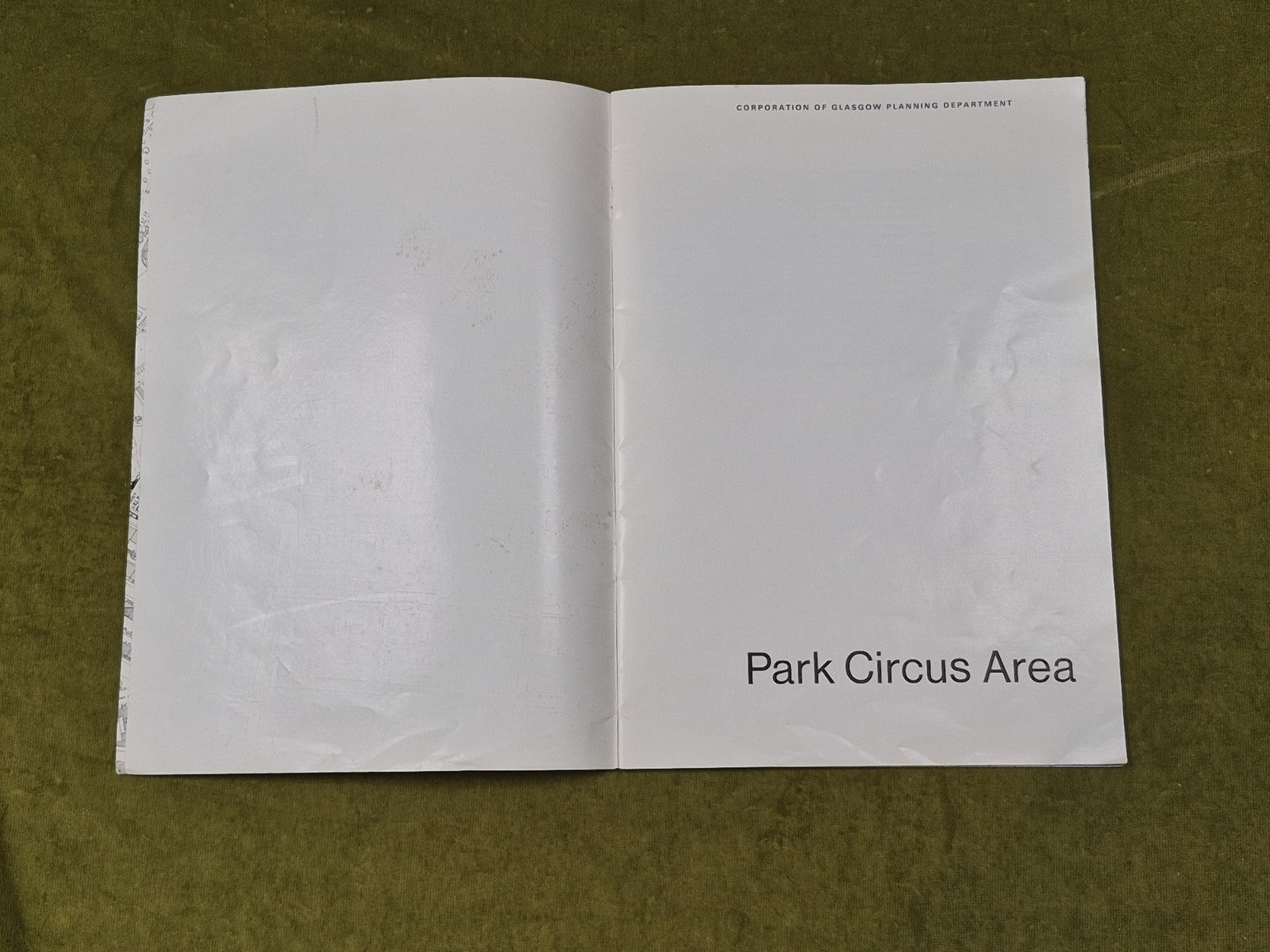 Park Circus Area - Corporation of Glasgow Planning Department Paperback5