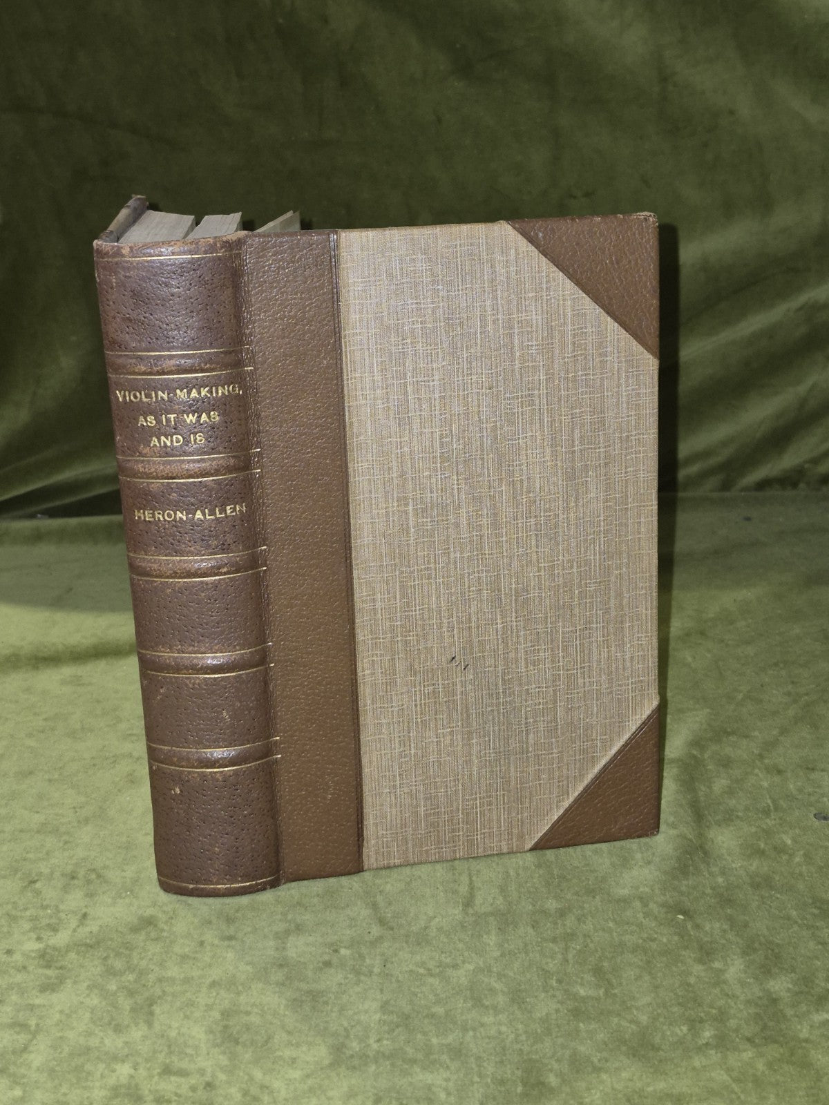 VIOLIN - MAKING, AS IT WAS AND IS - Ed. Heron-Allen , Ward Lock & Co 1885 2nd HB0