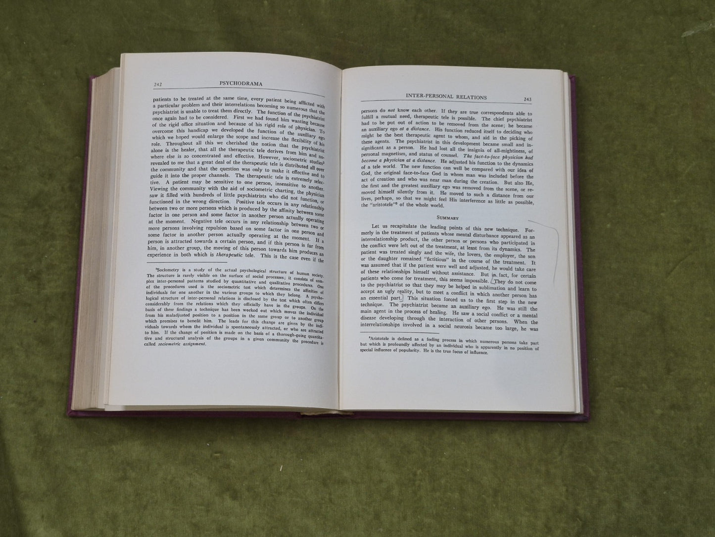 1946 Psychodrama First Volume - J L Moreno , Beacon House 1946 1st Edition7