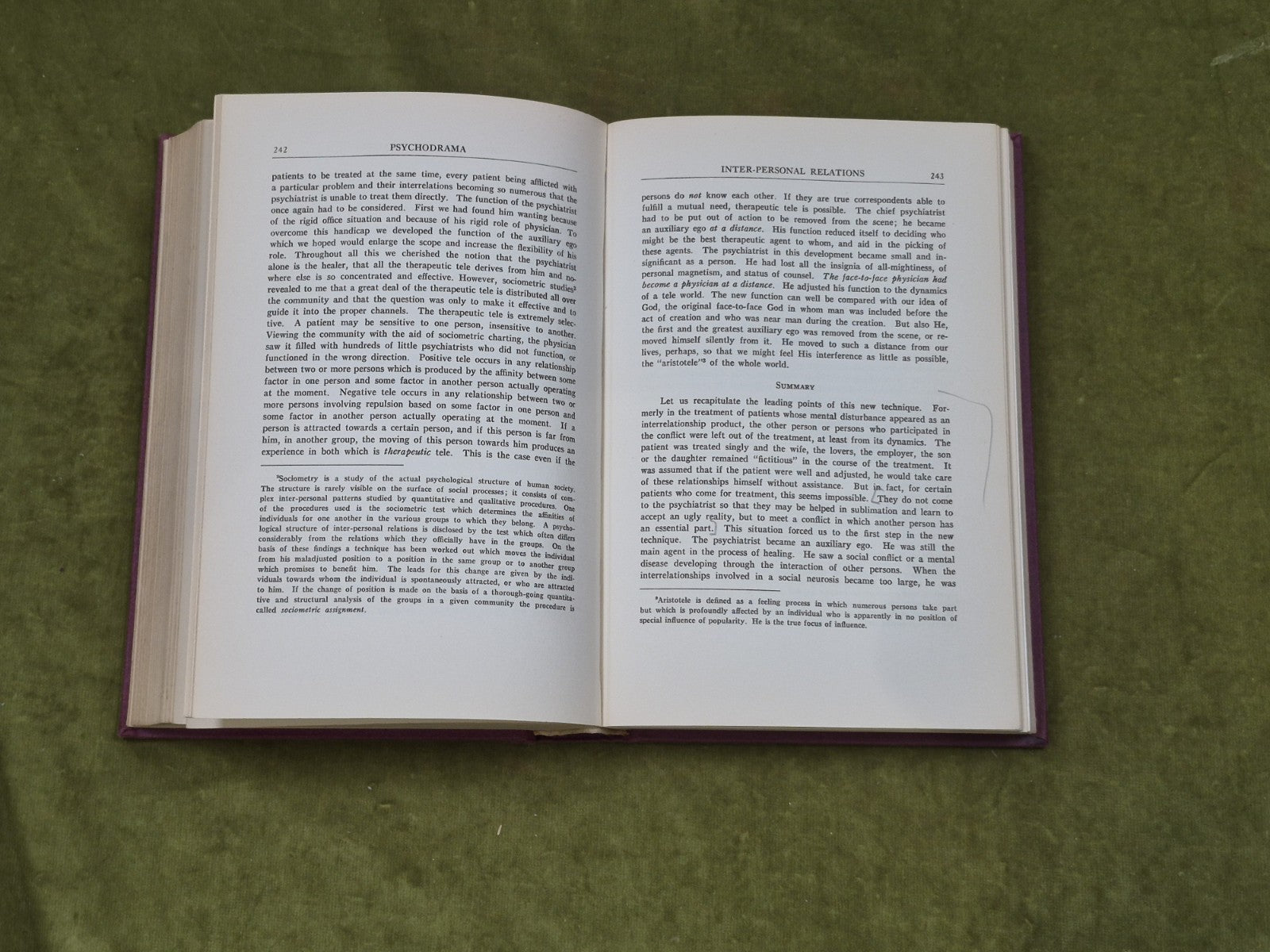 1946 Psychodrama First Volume - J L Moreno , Beacon House 1946 1st Edition7