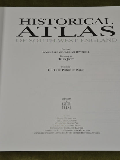Historical Atlas of South-West England Hardcover Kain & Ravenhill3