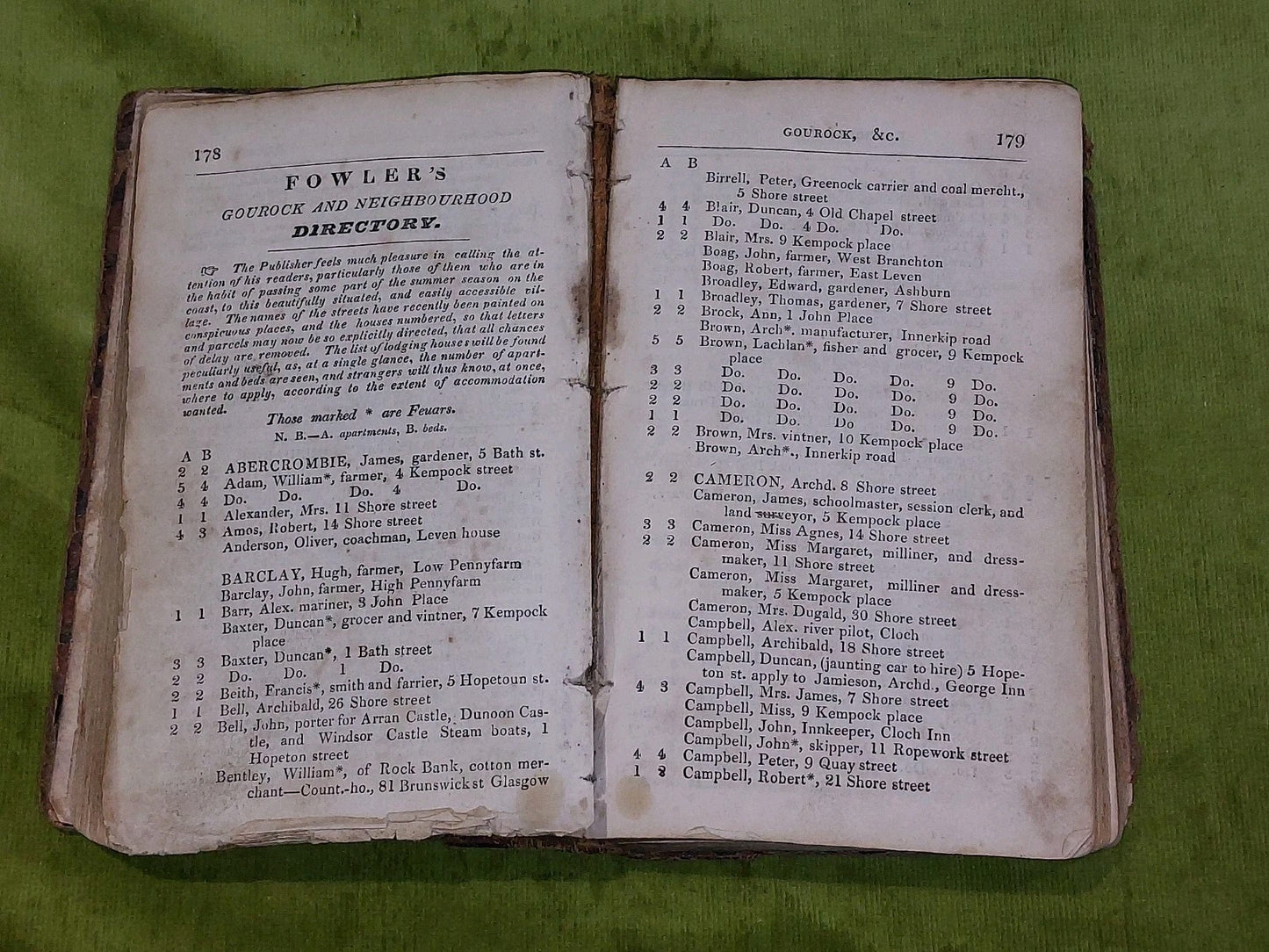 SET Fowler's Directory of Upper Renfrewshire 1830-31 & Lower 1834-35 - 2 Volumes17