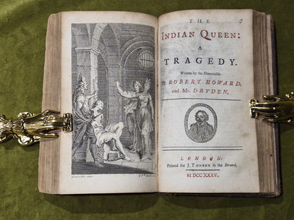 Dramatic Works by John Dryden 1735 Wild Gallant Rival Ladies Indian Queen & Empr2