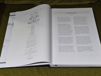 Folio Society TIMES ATLAS OF THE WORLD Leather Slipcase Illustrated 20055