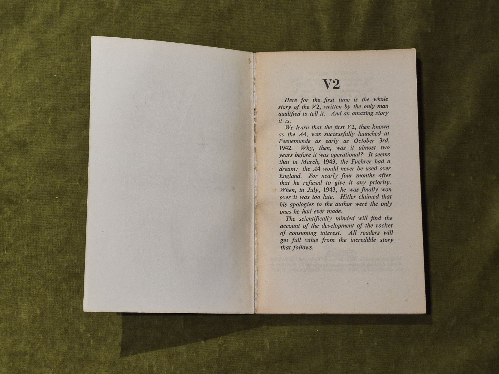 V2 - Major-General Walter Dornberger - 1958 Panther paperback3