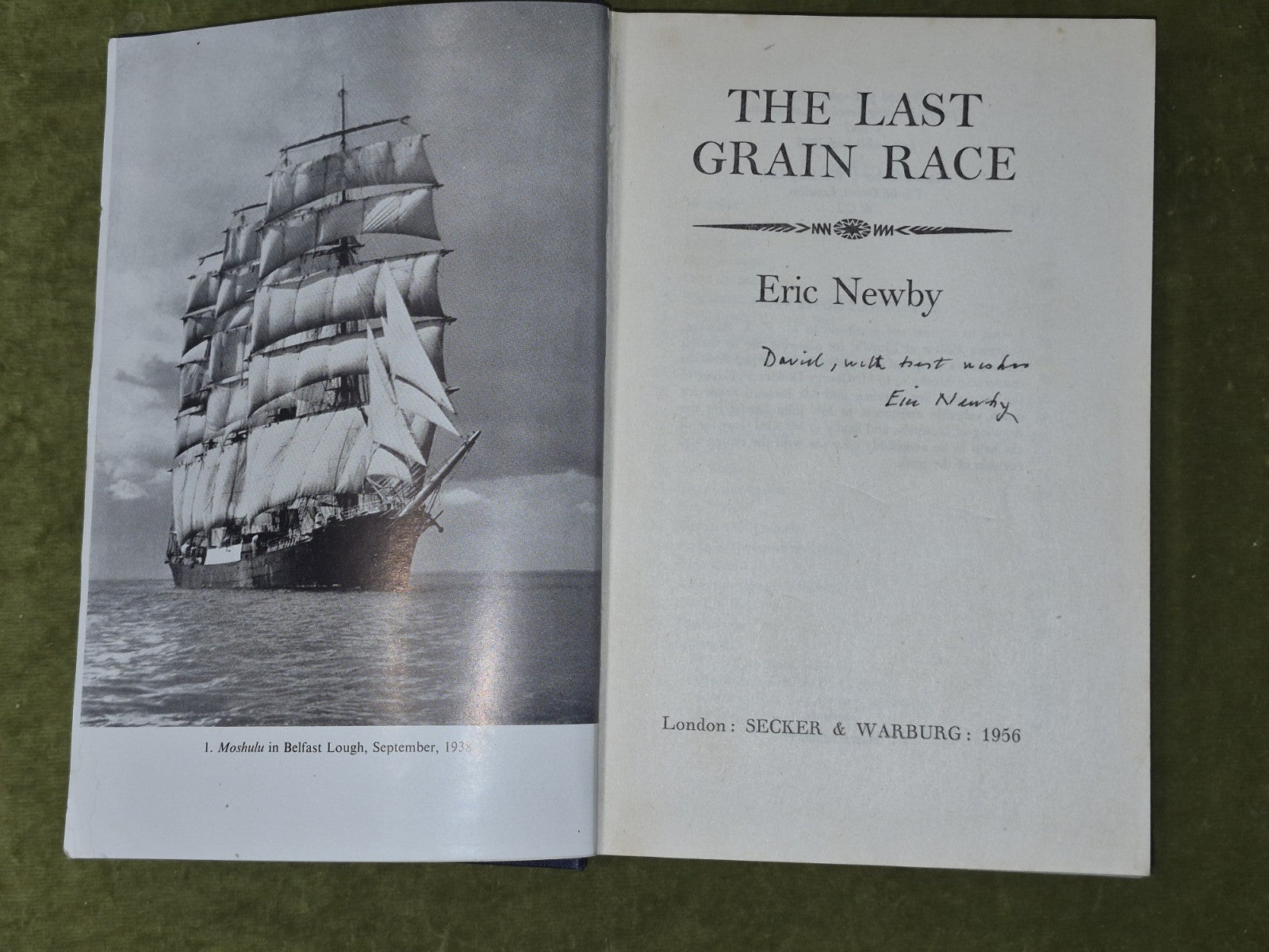 Eric Newby SIGNED The Last Grain Race 19565
