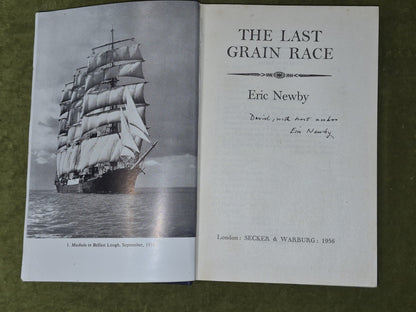Eric Newby SIGNED The Last Grain Race 19565
