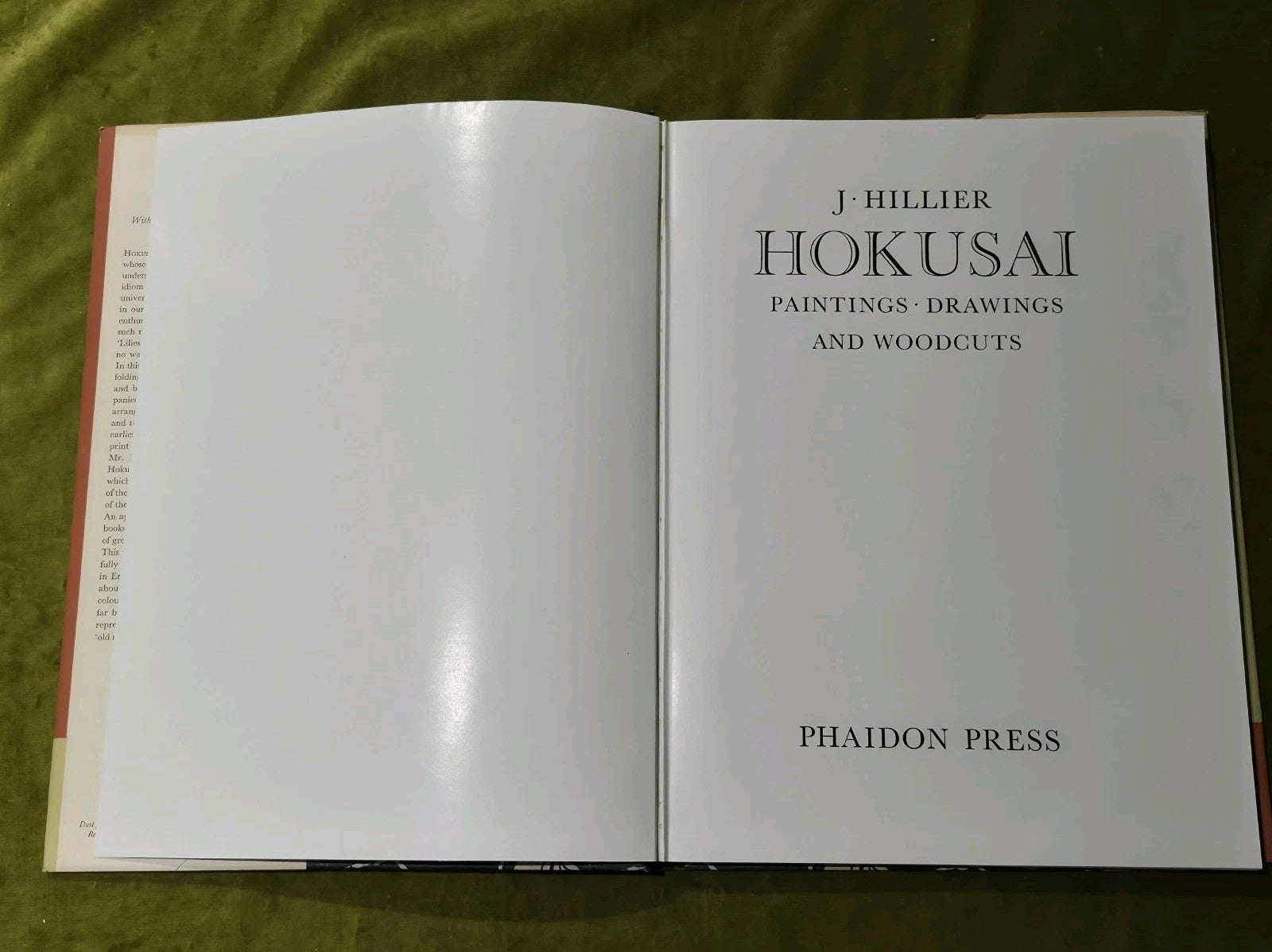 Hokusai: Paintings, Drawings And Woodcuts By J Hillier Phaidon Press 19553