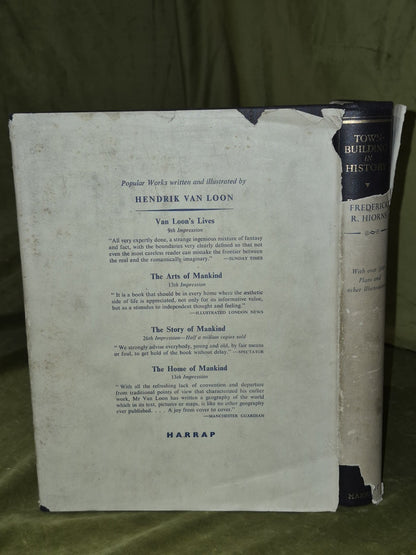 Town-Building in History by Frederick R. Hiorns 1956 Hardcover 1st Edition1