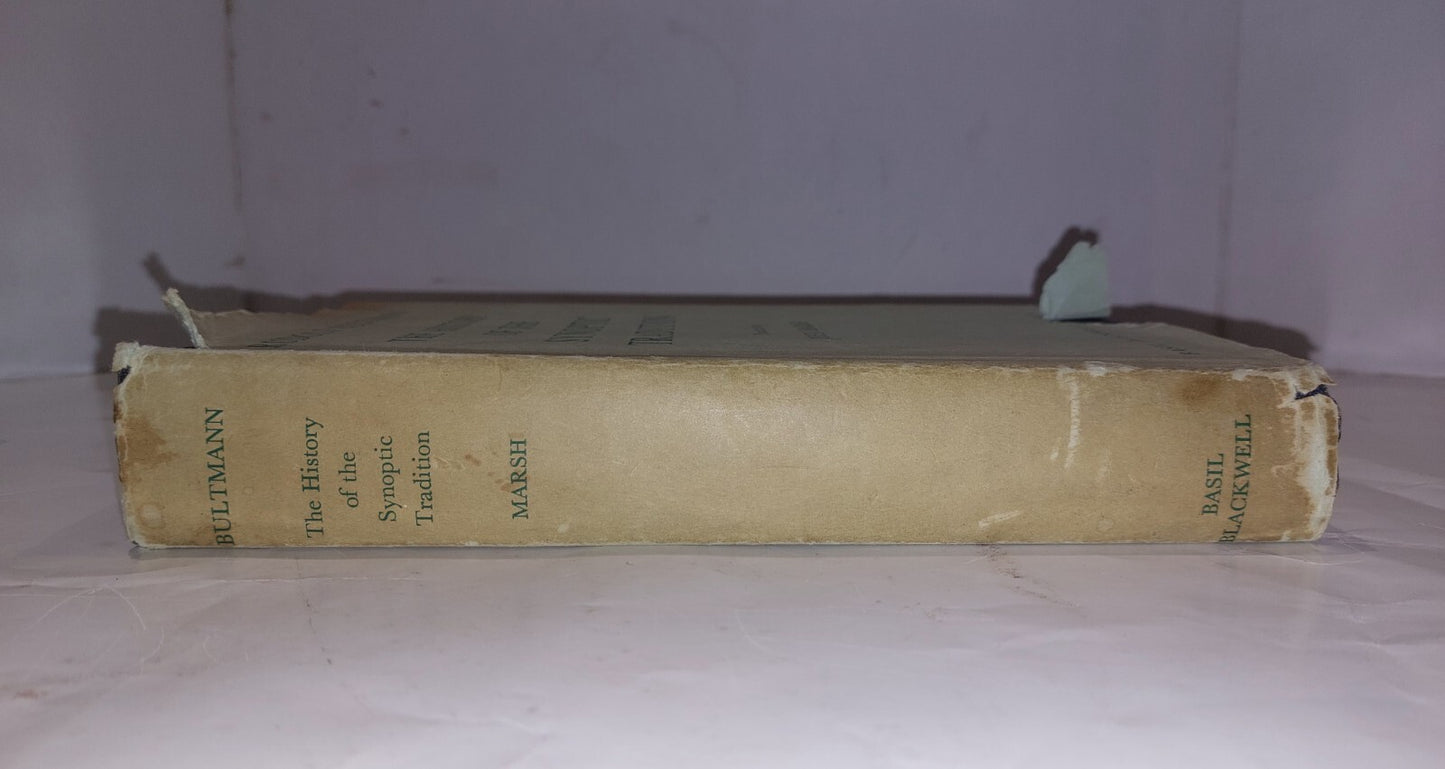 The History of the Synoptic Tradition By Rudolf Bultmann 1st Edition (1963) Book4