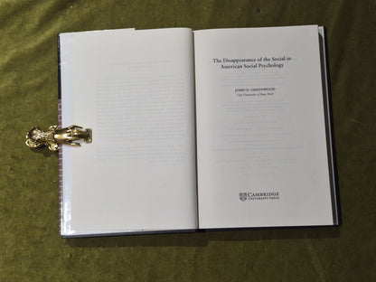 The Disappearance of the Social in American Social Psychology - Greenwood HB DJ4