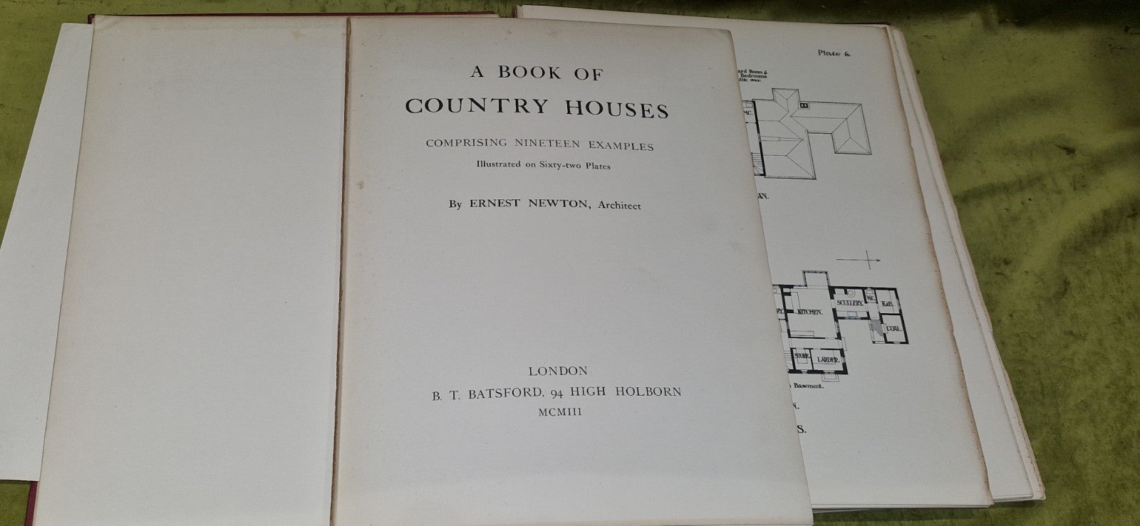 1903 A Book of Country Houses- Ernest Newton 62 Plates 1st Edition3