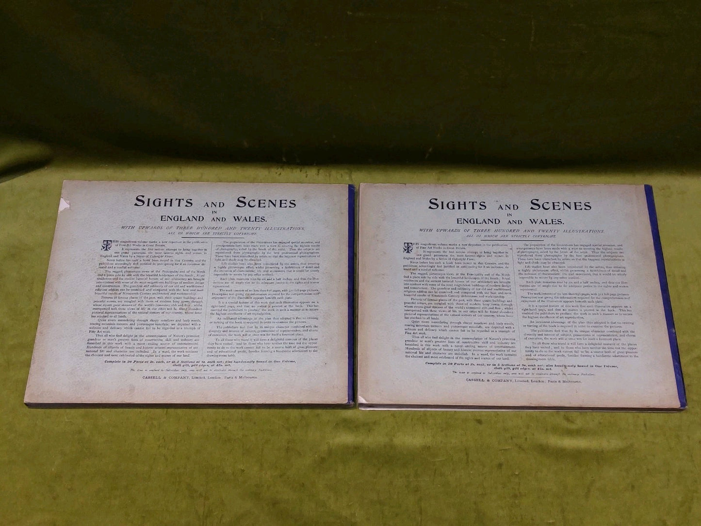 Sights and Scenes in England and Wales Volumes 1 -5 Cassell & Co 19003