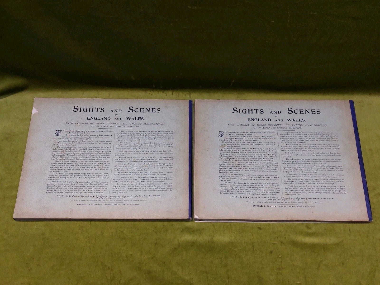 Sights and Scenes in England and Wales Volumes 1 -5 Cassell & Co 19003