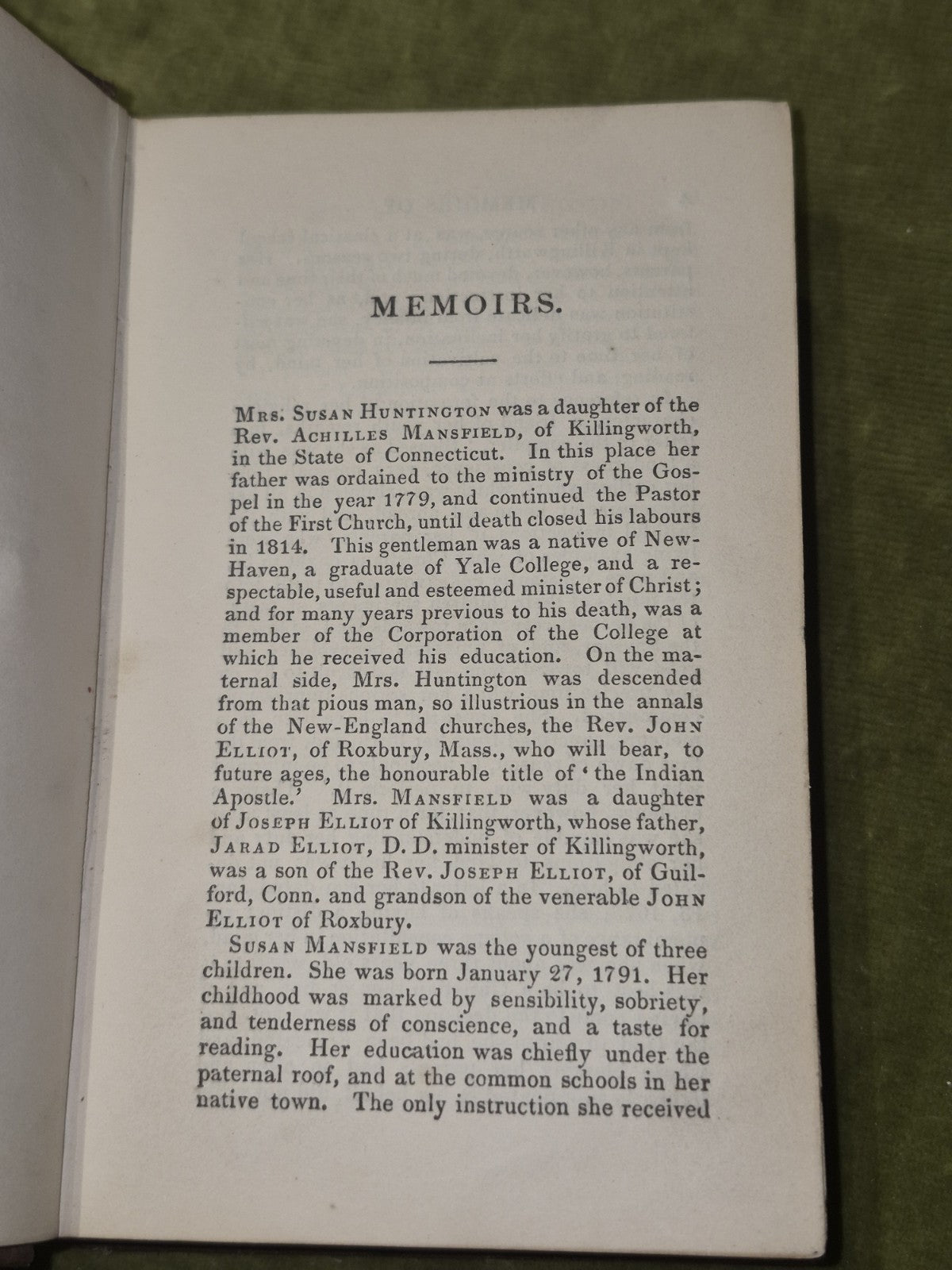 Memoirs of Mrs Susan Huntington, Late of Boston, America.  (1844)8