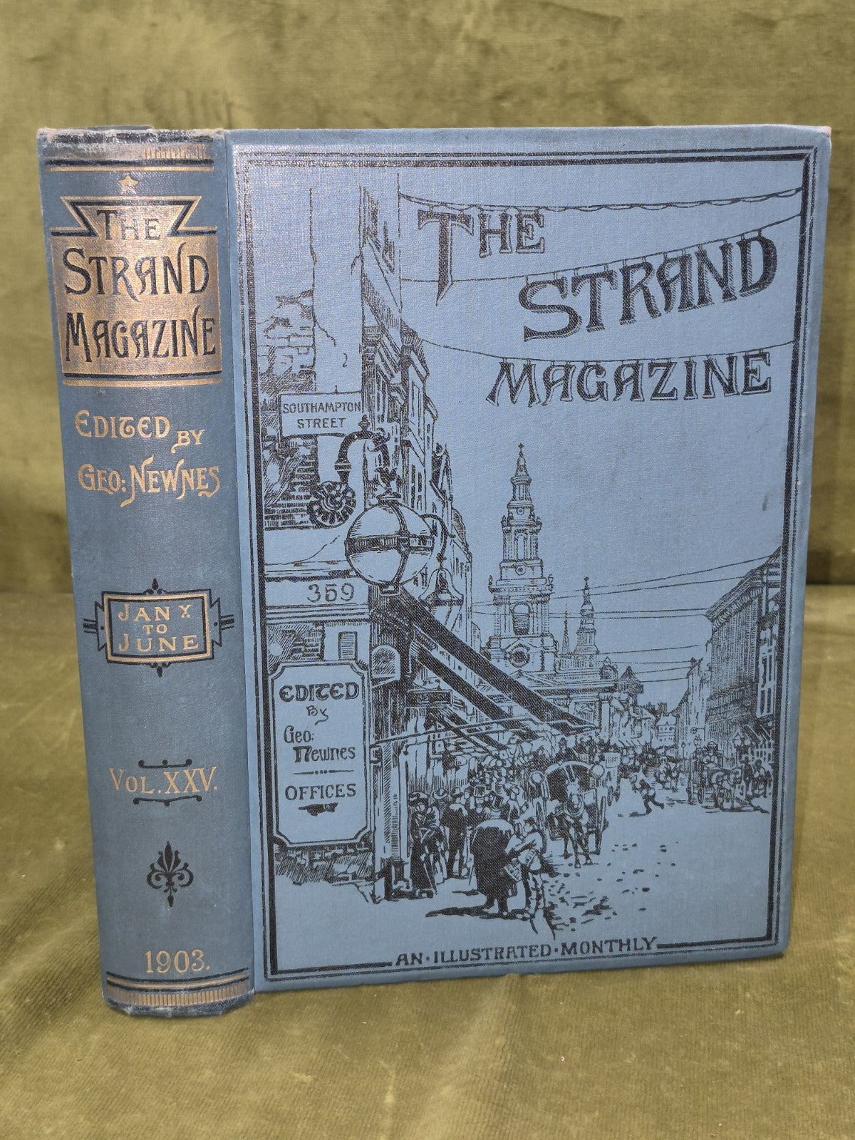 The Strand Magazine 25 1903 Jan June Conan Doyle H G Wells Original Binding XXV 0