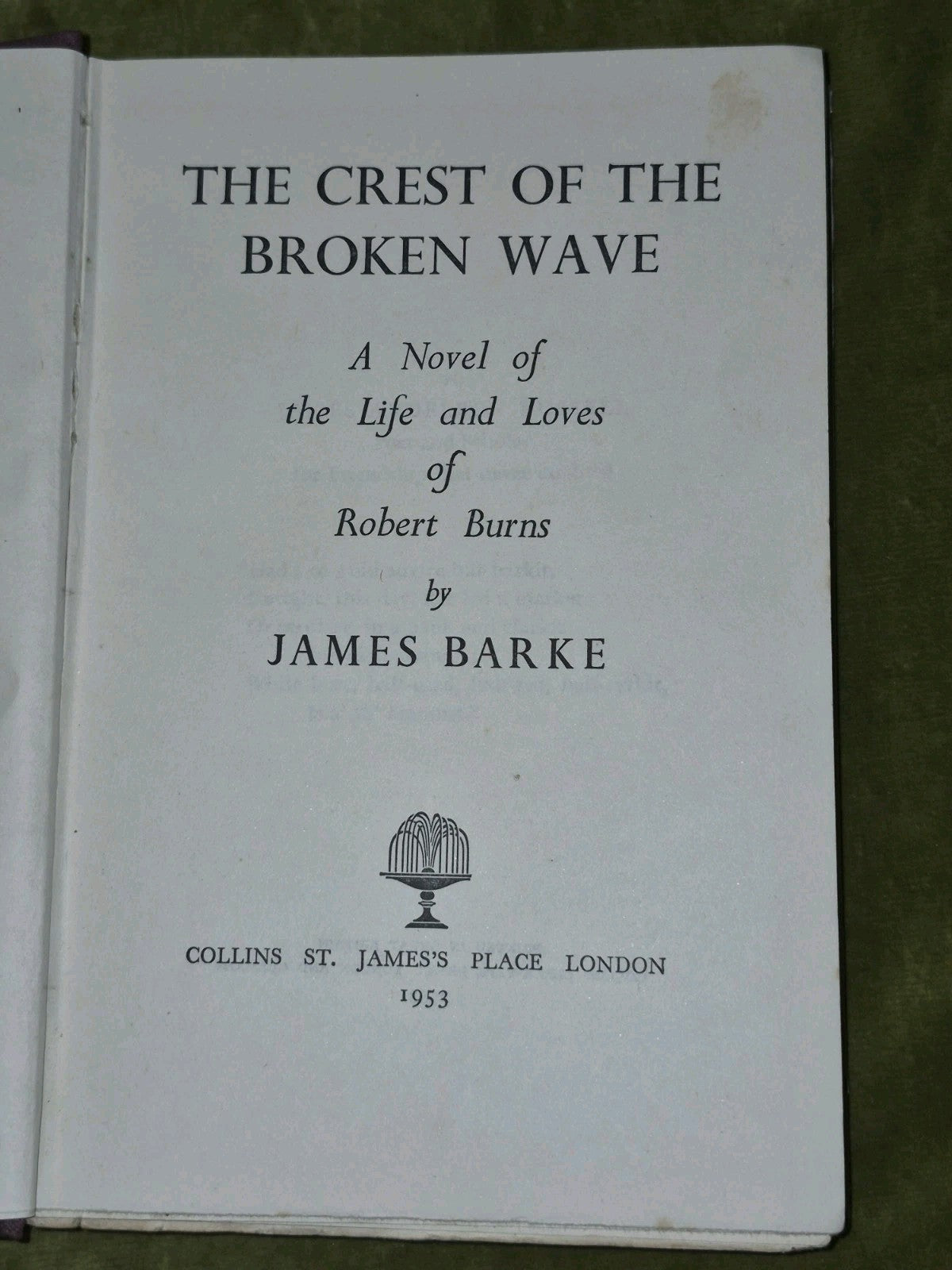 James Barke Robert Burns The Wind that Shakes the Barley First Editions Job Lot14
