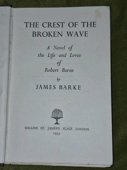 James Barke Robert Burns The Wind that Shakes the Barley First Editions Job Lot14