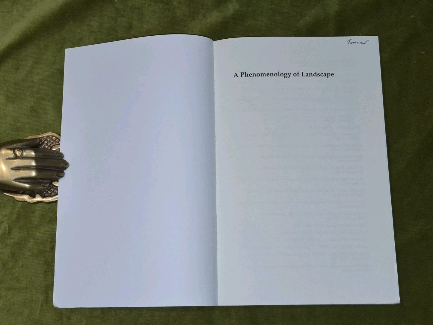 A Phenomenology of Landscape by Christopher Tilley (UK Trade Paperback, 1994)4