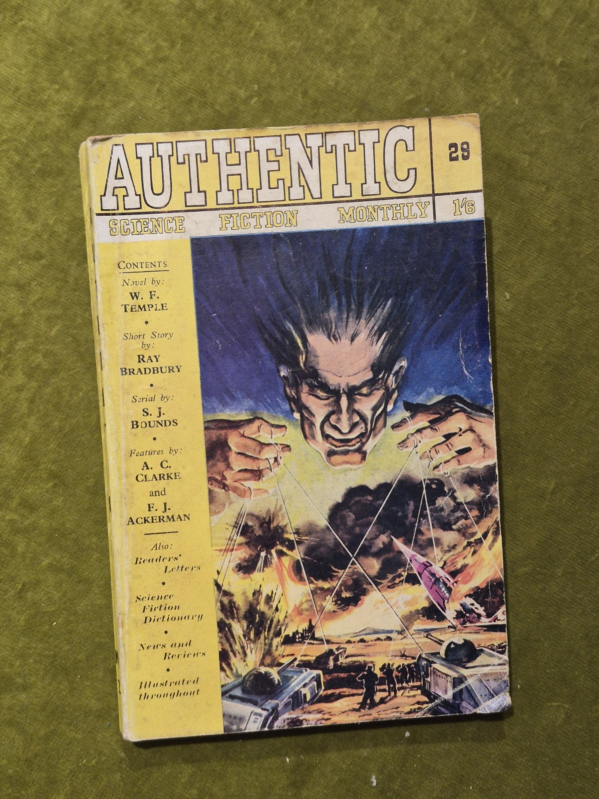 Authentic Science Fiction Monthly Hamilton 1950s Issues 29 and 32 to 50. Job Lot2