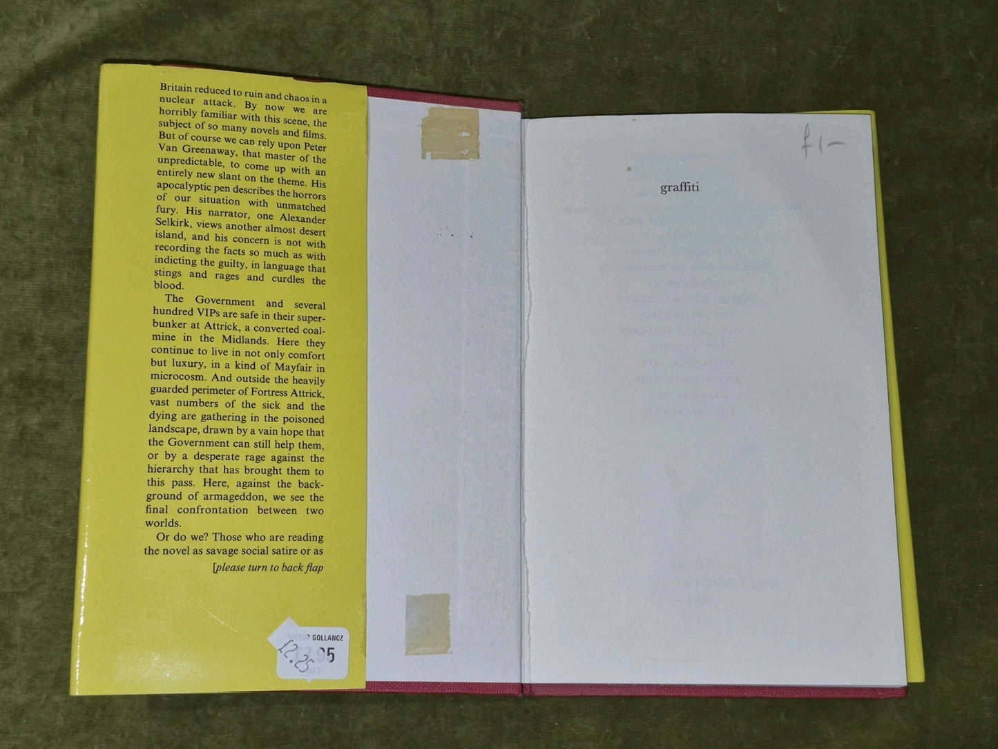 Peter Van Greenaway - Graffiti -1983 - First Edition Ex-Library4
