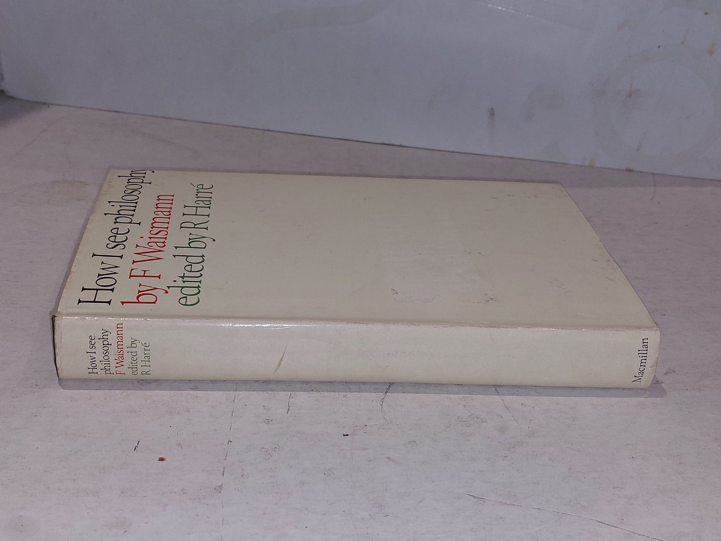 How I See Philosophy - F. Waismann & R. Harre (1968) Hb Book With Dj1