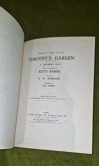 Kitty Barne - Celandine's Secret, Timothy's Garden, Winds, To-Morrow, Curwen Lot18