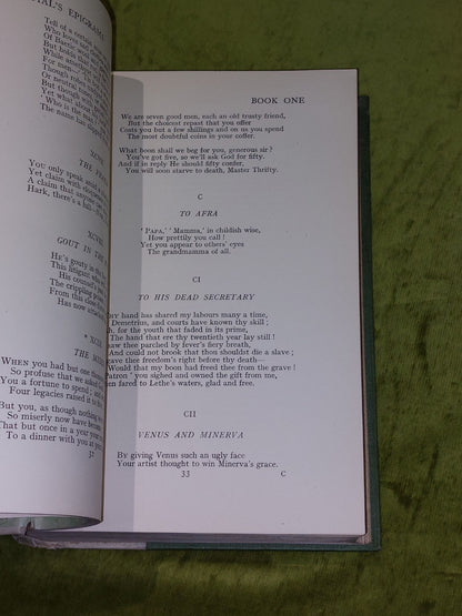 Martial the Twelve Books of Epigram - J.A.Pott & F.A.Wright [circa 1920s] Book3