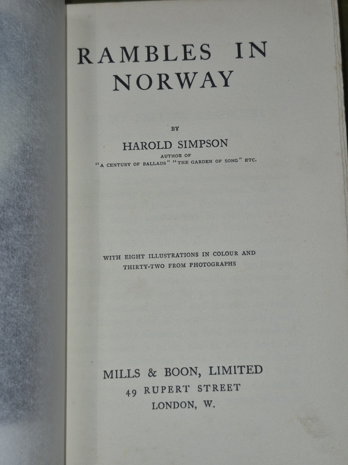 Rambles in Norway Harold Simpson 1912 - Dana Estates & Co.5