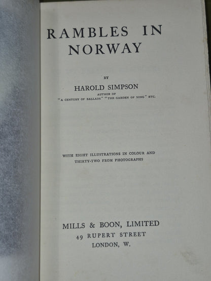 Rambles in Norway Harold Simpson 1912 - Dana Estates & Co.5