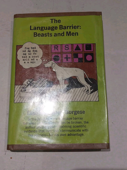 The Language Barrier: Beasts And Men By Elisabeth Borgese Hb Book0