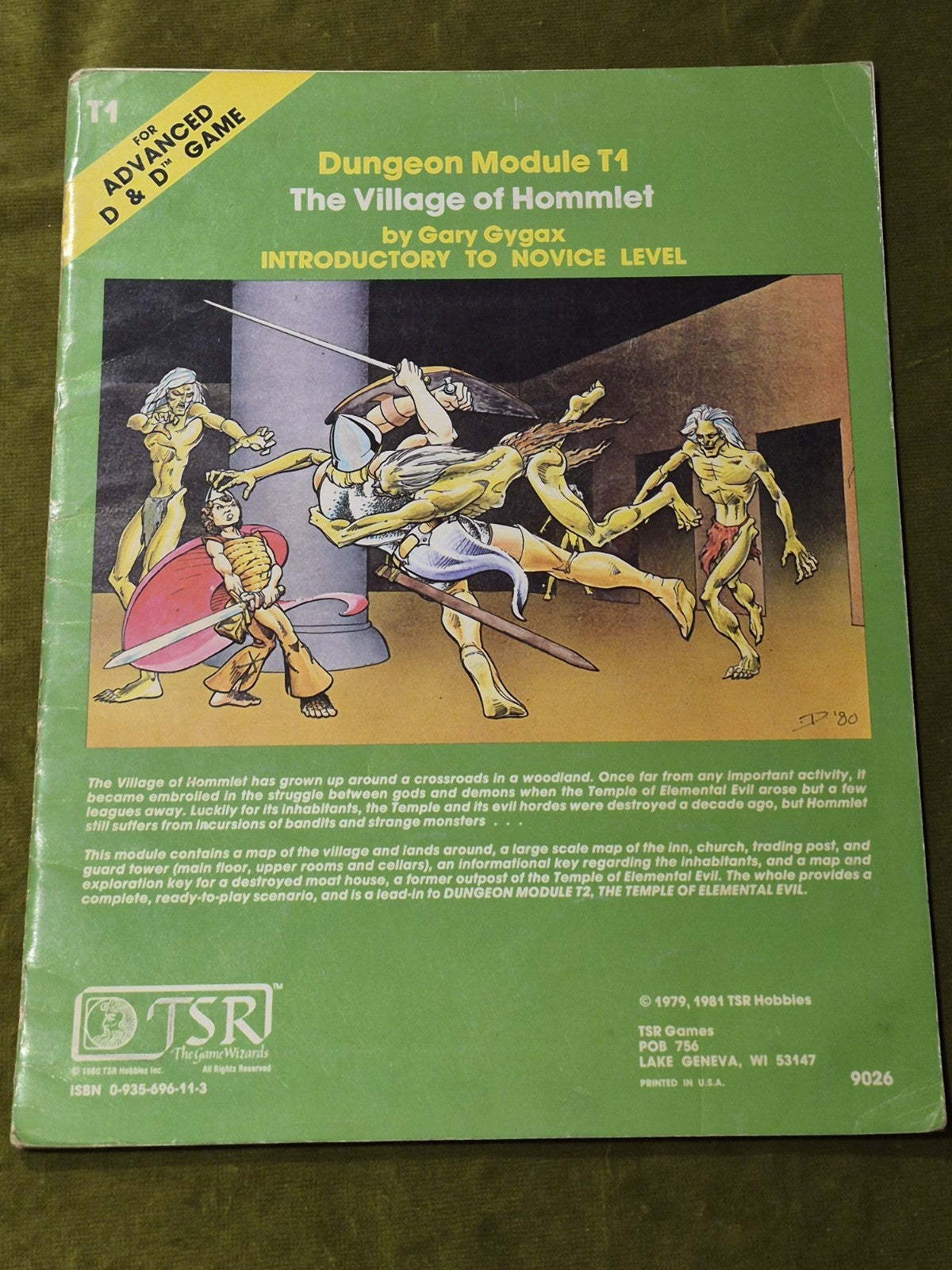 TSR AD&D Original 1981 Dungeon Module T1 The Village of Hommlet 90260