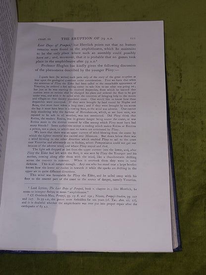 HERCULANEUM: Past, Present And Future. By Charles Waldstein: 1908 Edition Ilust 7