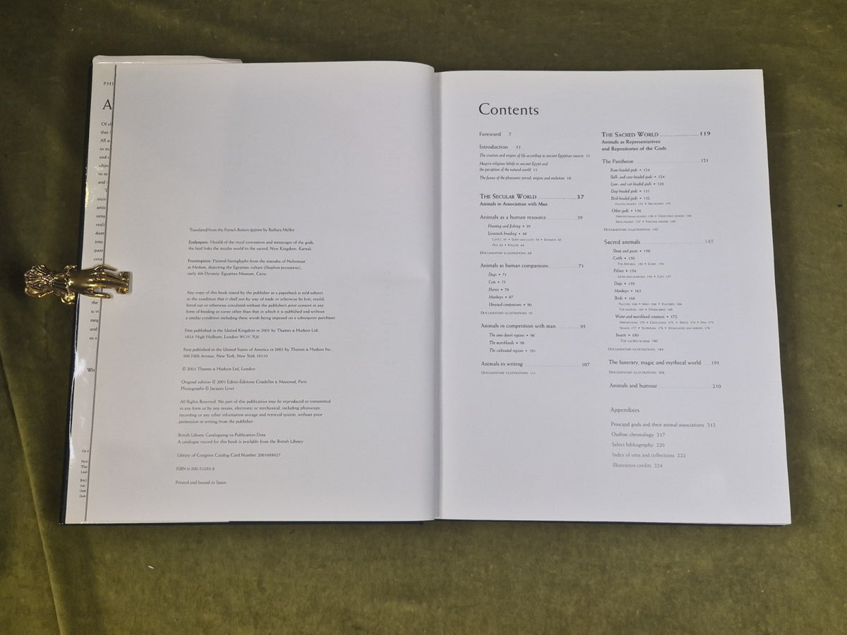 An Egyptian Bestiary by Phillipe Germont 2001 Thames & Hudson HB DJ4