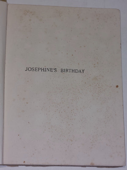 Josephine's Birthday By Mrs. Cradock (C. 1920)2