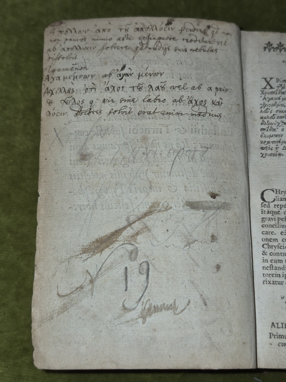 Homeri Ilias Id est, De Rebus ad Trojam Gestis 1648 Latin and Greek Illiad4