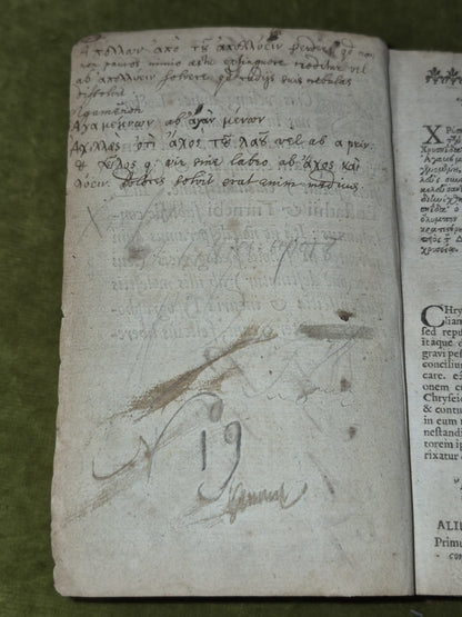 Homeri Ilias Id est, De Rebus ad Trojam Gestis 1648 Latin and Greek Illiad4
