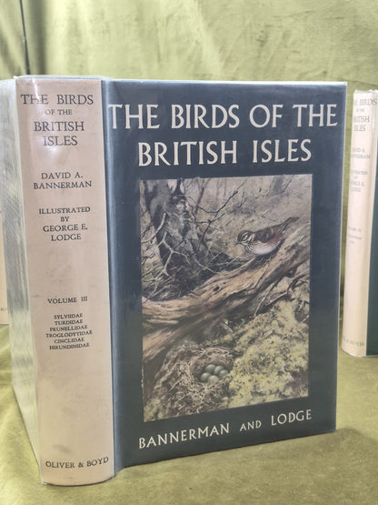 Bannerman The Birds of the British Isles Ornithology  12 Vols 1st Editions DJ14