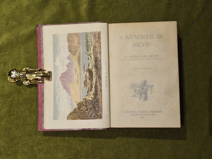 A Summer in Skye by Alexander Smith , Alexander Strahan 1866 Popular Ed. Leather5