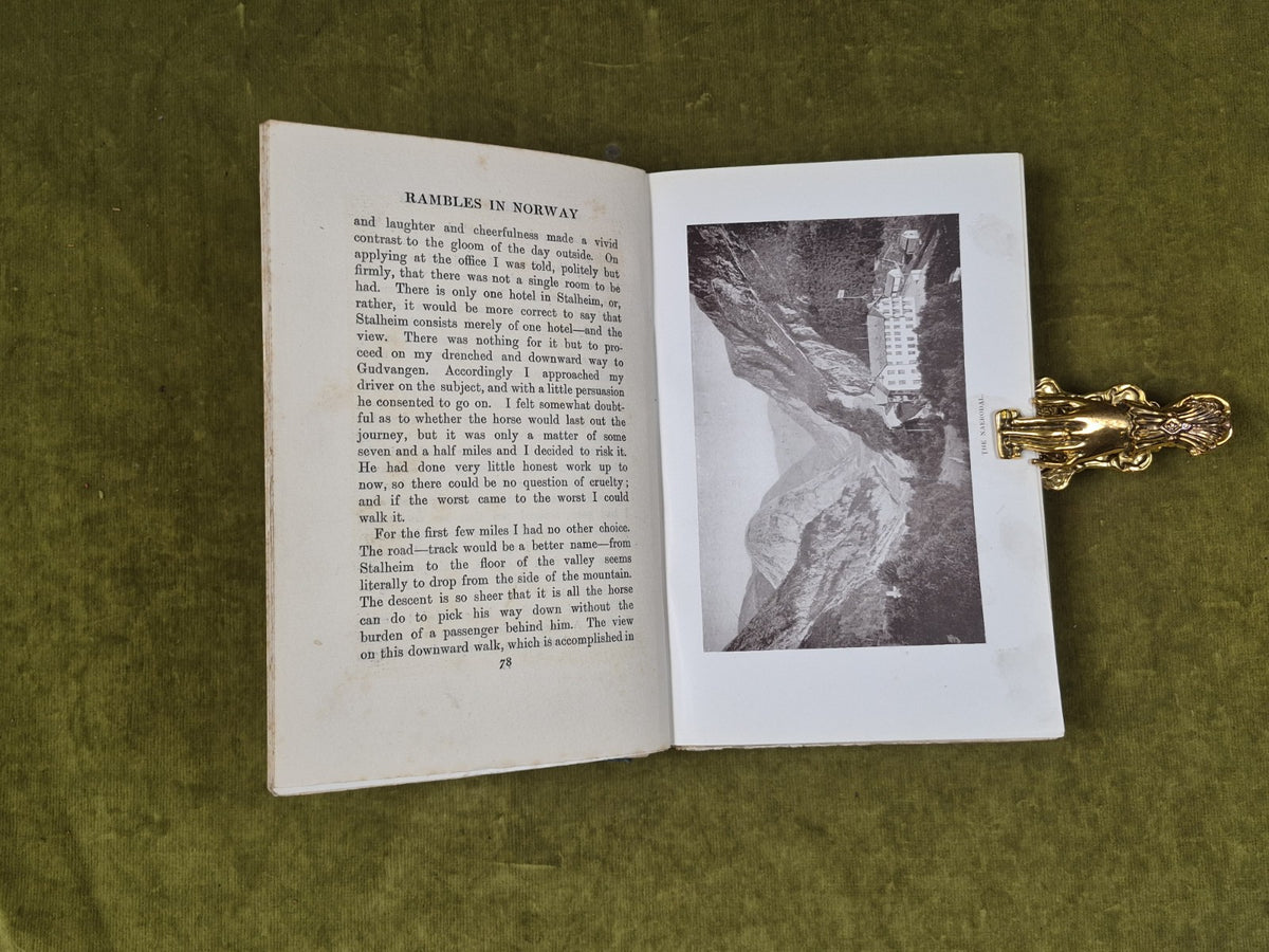 RAMBLES IN NORWAY By Harold Simpson - Mills & Boon 1912 1st HB7