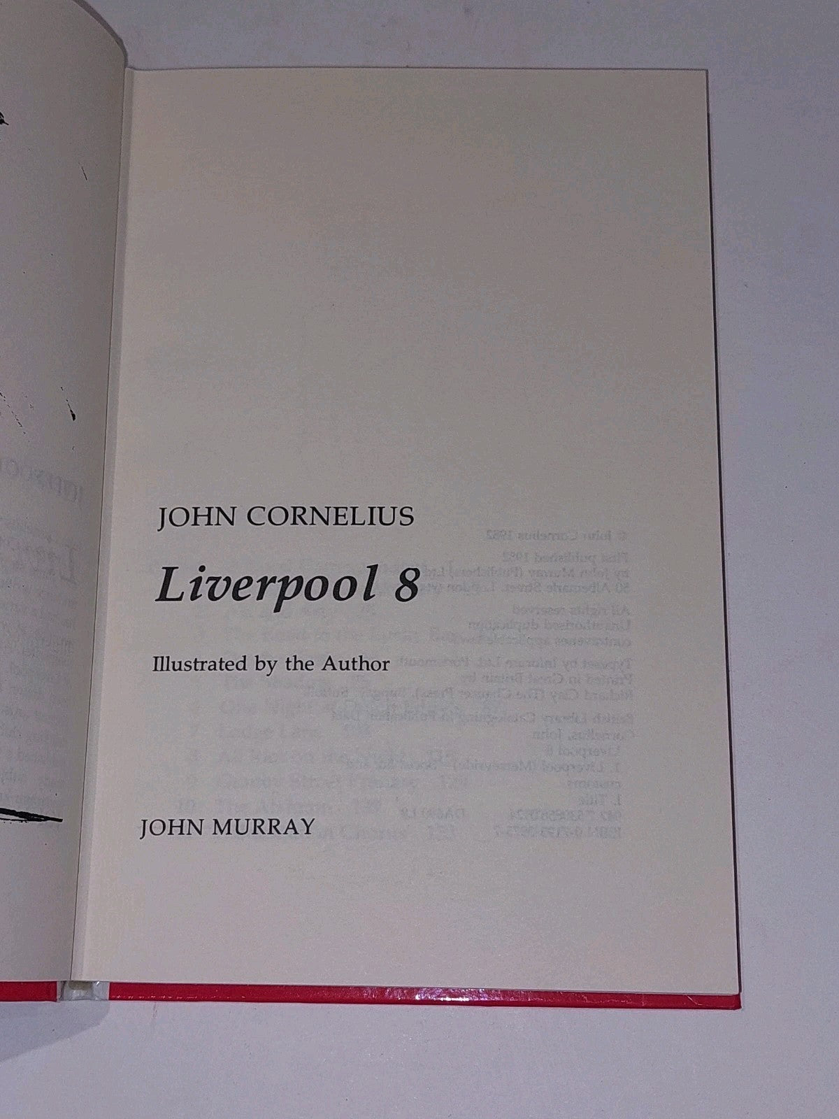 Liverpool 8 (1982) By John Cornelius [John Murray] Hb Book2