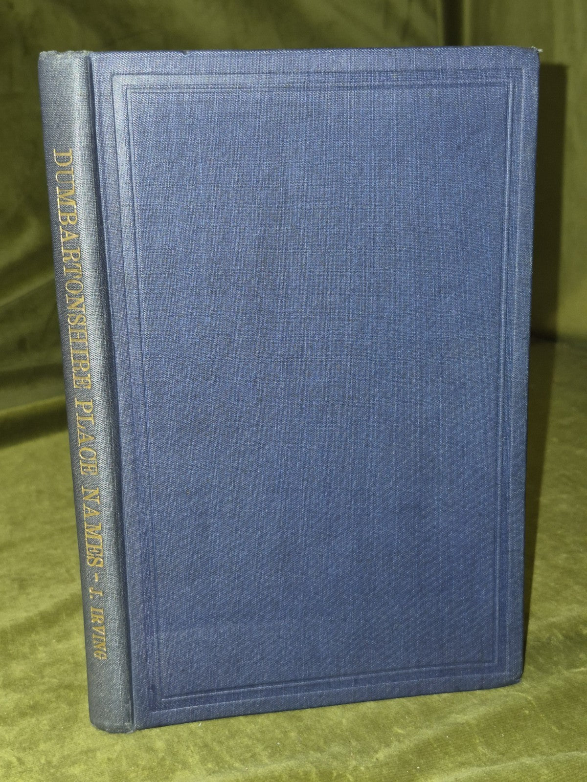 Place-Names of Dumbartonshire by John Irving 19280