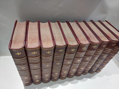 Chamber's Encyclopaedia 10 Vol Set (1901) Heavy Quarter Leather Bound Books1