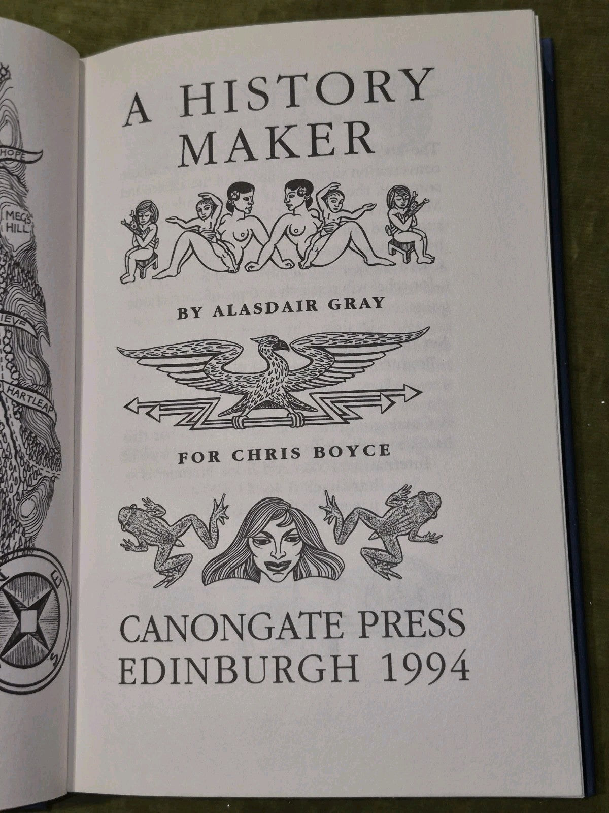 Alasdair Gray A History Maker First Edition SIGNED 1994 Hardback5